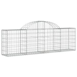 vidaXL Gabionen mit Hochbogen 5 Stk 200x30x60/80 cm Eisen 1668565