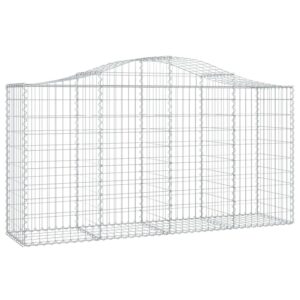 vidaXL Gabionen mit Hochbogen 5 Stk 200x50x100/120cm Eisen 1595458
