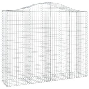vidaXL Gabionen mit Hochbogen 5 Stk 200x50x160/180cm Eisen 1562717