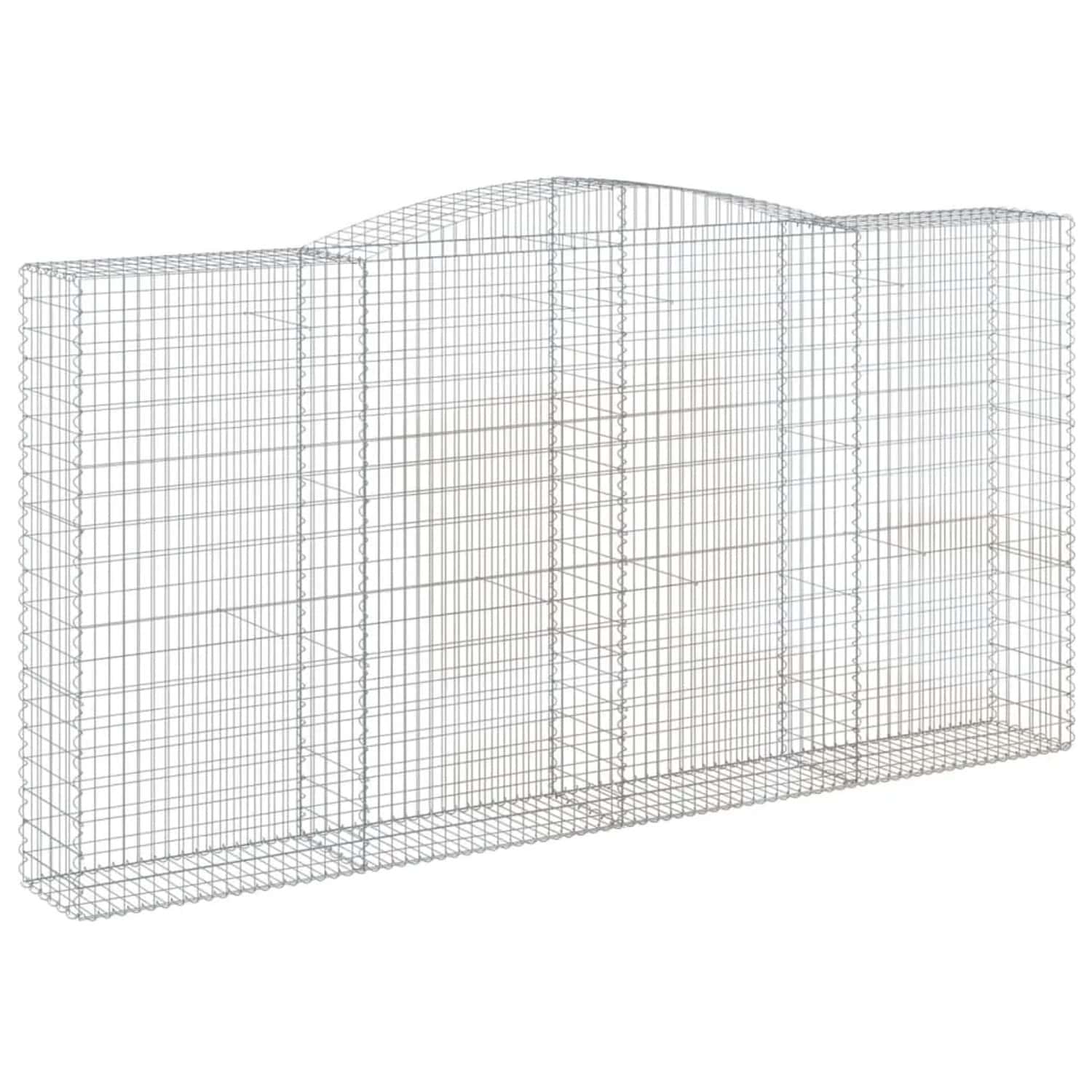 vidaXL Gabionen mit Hochbogen 5 Stk 400x50x200/220cm Eisen 1635325