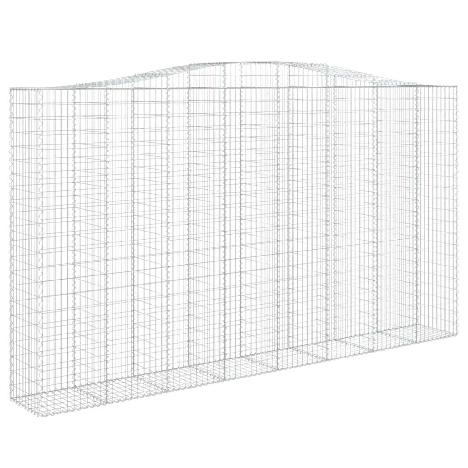 vidaXL Gabionen mit Hochbogen 5 Stk 400x50x220/240cm Eisen 1631254