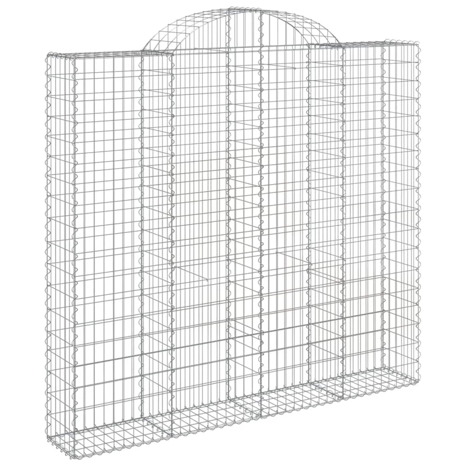 vidaXL Gabionen mit Hochbogen 6 Stk 200x50x180/200cm Eisen 1679847