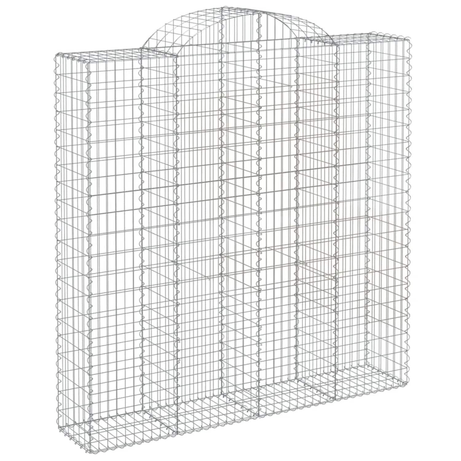 vidaXL Gabionen mit Hochbogen 6 Stk 200x50x200/220cm Eisen 1679860