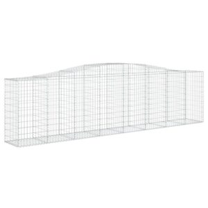 vidaXL Gabionen mit Hochbogen 6 Stk 400x50x100/120cm Eisen 1562743