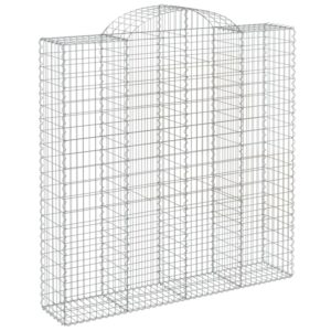 vidaXL Gabionen mit Hochbogen 7 Stk 200x50x200/220cm Eisen 1679844