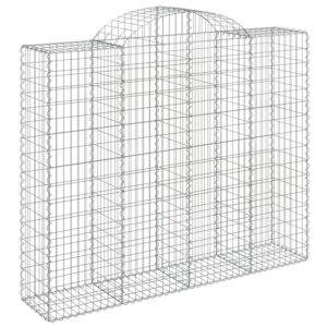 vidaXL Gabionen mit Hochbogen 8 Stk 200x50x160/180cm Eisen 1666115