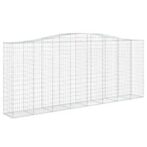 vidaXL Gabionen mit Hochbogen 8 Stk 400x50x160/180cm Eisen 1631249