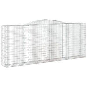vidaXL Gabionen mit Hochbogen 8 Stk 400x50x160/180cm Eisen 1635418