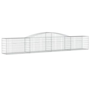 vidaXL Gabionen mit Hochbogen 8 Stk 400x50x60/80cm Eisen 1635406