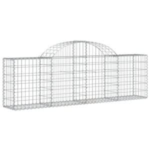 vidaXL Gabionen mit Hochbogen 9 Stk 200x30x60/80 cm Eisen 1667877