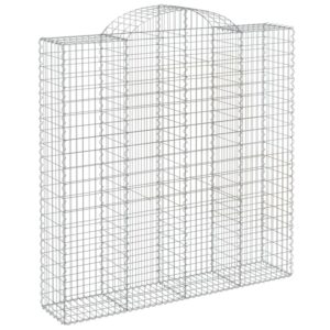 vidaXL Gabionen mit Hochbogen 9 Stk 200x50x200/220cm Eisen 1679853