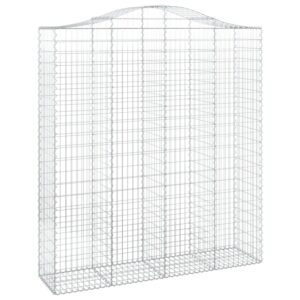 vidaXL Gabionen mit Hochbogen 9 Stk 200x50x220/240cm Eisen 1574786