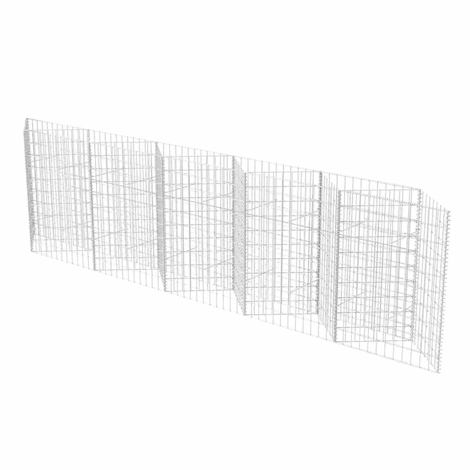 vidaXL Gabionenkorb Pflanzkasten Gemüse-Hochbeet Stahl 300x30x100 cm 142537