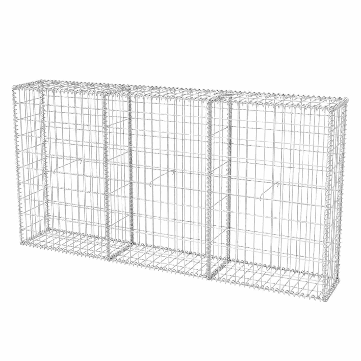 vidaXL Gabionenkorb Stahl 200x30x100 cm 142548