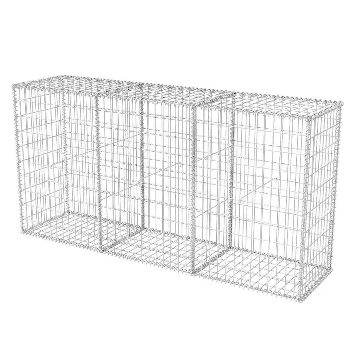 vidaXL Gabionenkorb Stahl 200x50x100 cm 142552