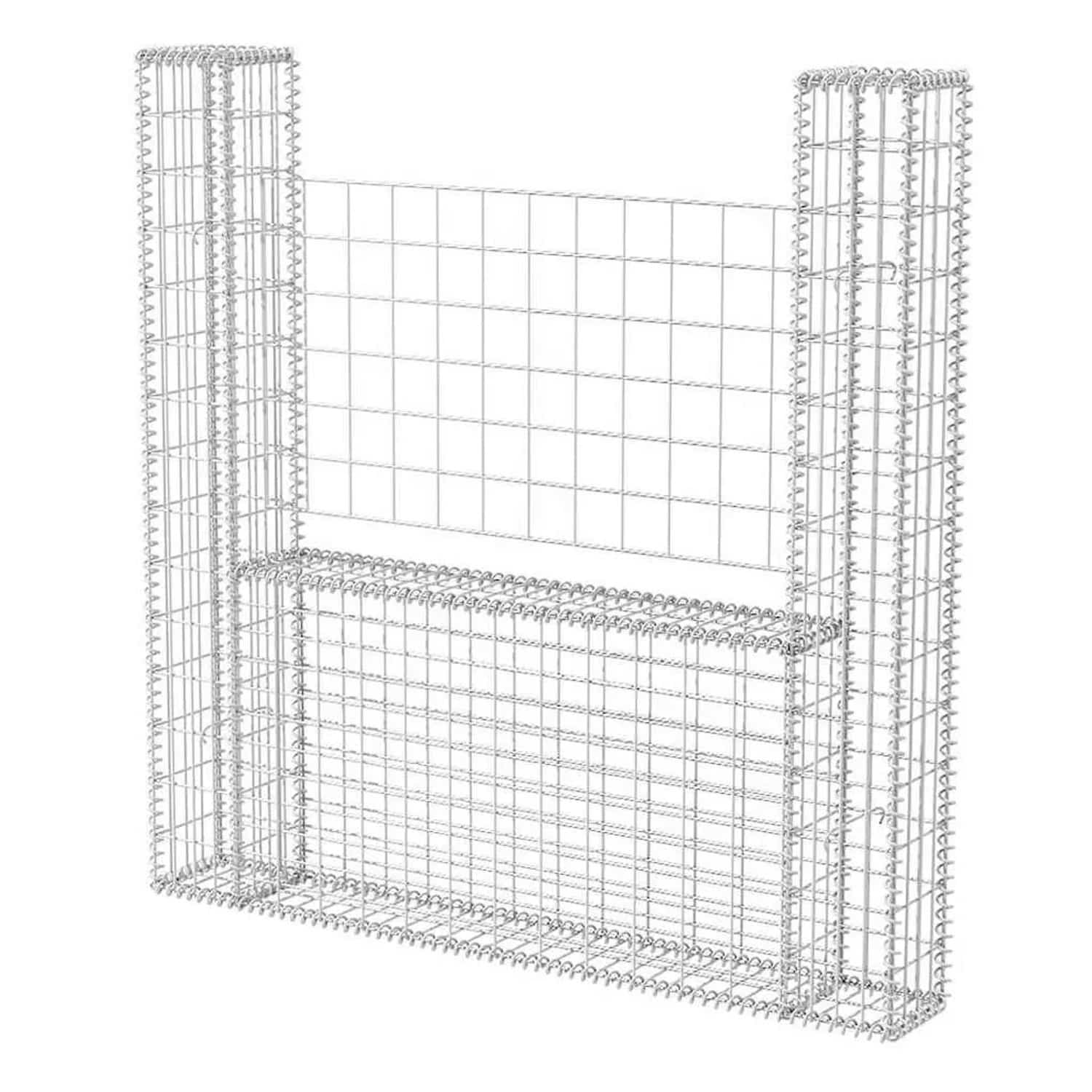 vidaXL Gabionenkorb U-Form Stahl 160x20x150 cm 142545
