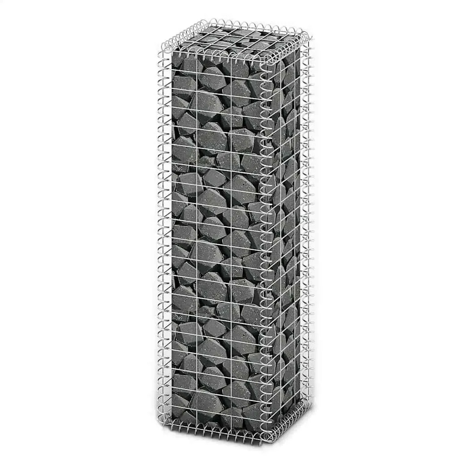 vidaXL Steinkorb Gabione mit Deckeln Verzinkter Draht 100x30x30 cm 141038